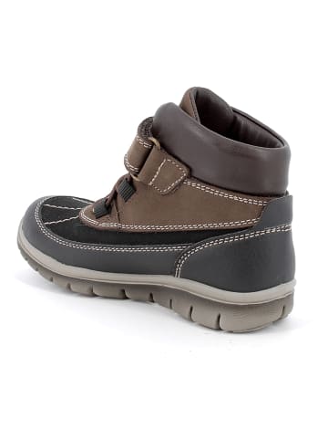 Primigi Leren boots bruin/grijs