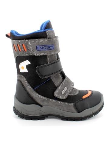 Primigi Leren winterlaarzen zwart/grijs
