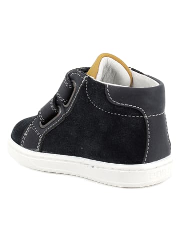 Primigi Leren sneakers zwart/grijs/geel