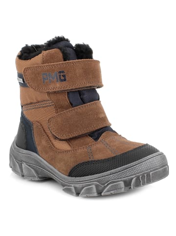 Primigi Leder-Winterboots in Hellbraun