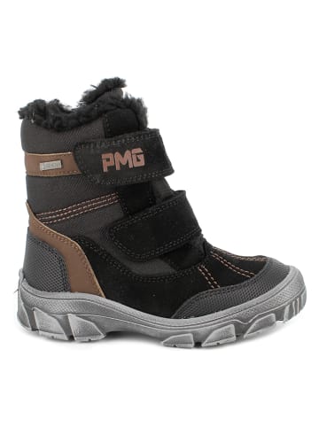 Primigi Leder-Winterboots in Schwarz