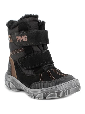 Primigi Leder-Winterboots in Schwarz