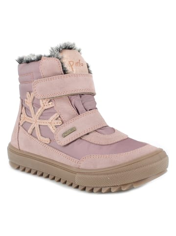 Primigi Leder-Winterboots in Rosa
