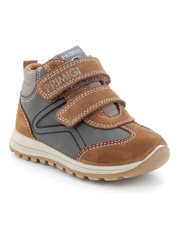 Primigi Leren boots lichtbruin/grijs