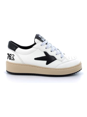 Primigi Leren sneakers wit/zwart