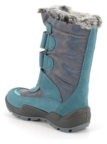 Primigi Leren winterlaarzen turquoise/grijs