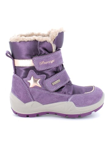 Primigi Leder-Winterboots in Lila