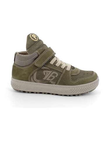 Primigi Leder-Sneakers in Khaki
