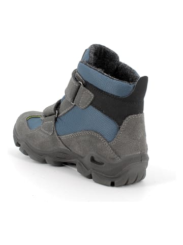 Primigi Leder-Boots in Anthrazit/ Blau
