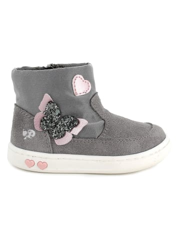 Primigi Leren boots lichtroze/grijs