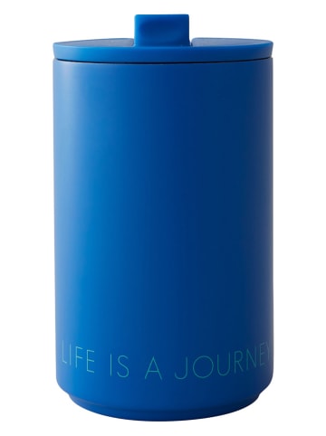 Design Letters Thermobecher "Life is a journey" in Blau - 350 ml