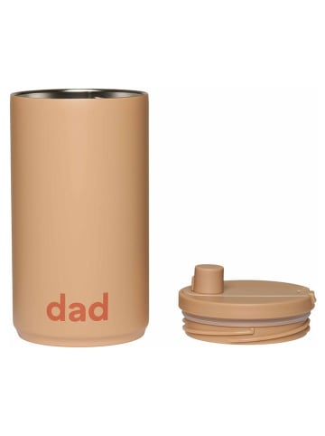 Design Letters Kubek termiczny "Dad" w kolorze beżowym - 350 ml