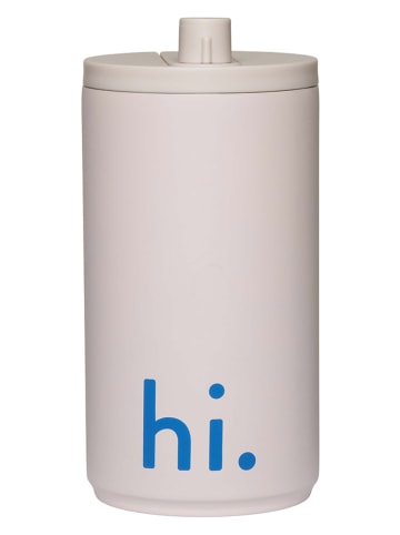 Design Letters Kubek termiczny "Hi" w kolorze kremowym - 350 ml