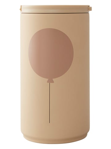 Design Letters Kubek termiczny "Ballon" w kolorze beżowym - 350 ml
