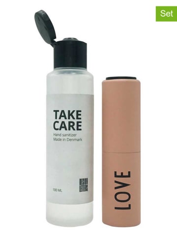Design Letters 2-delige handontsmettingsmiddel "Love" transparant/beige