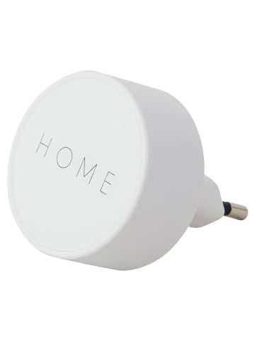 Design Letters Wtyczka ładowania "Home" w kolorze białym - Ø 4,5 cm