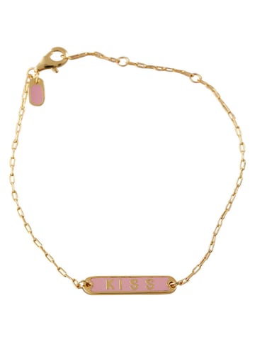 Design Letters Vergulde armband "Kiss"