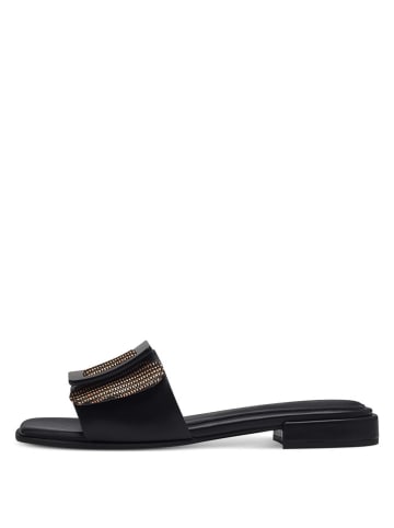 Marco Tozzi Slippers zwart/lichtbruin