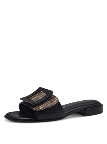 Marco Tozzi Slippers zwart/lichtbruin