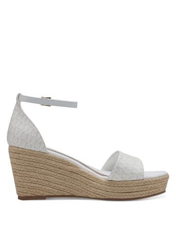 Marco Tozzi Sleehaksandalen wit