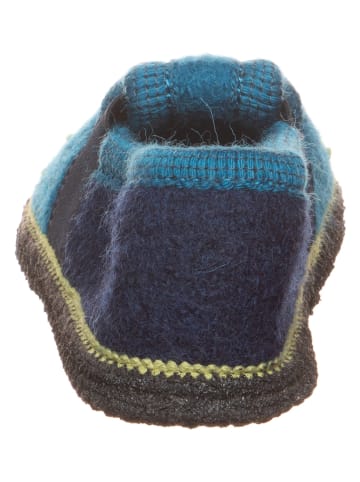 kitz-pichler Wollfilz-Hausschuhe "Bobby Küken" in Blau