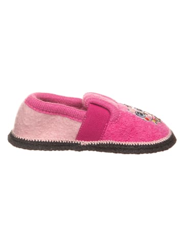 kitz-pichler Wollfilz-Hausschuhe "Bobby Küken" in Pink