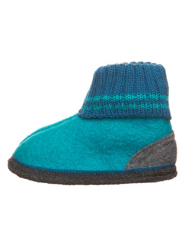 kitz pichler Wollfilz-Hüttenschuhe "Kauns" in Blau