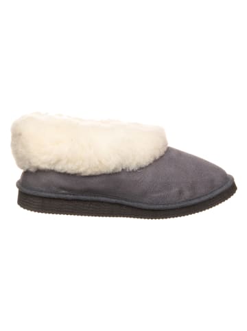 kitz pichler Leder-Hüttenschuhe "Gisi" in Grau