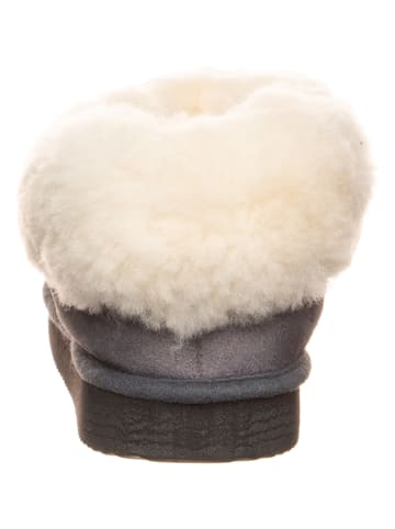 kitz pichler Leder-Hüttenschuhe "Gisi" in Grau