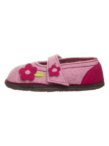 kitz-pichler Wollfilz-Hausschuhe "Becky" in Rosa