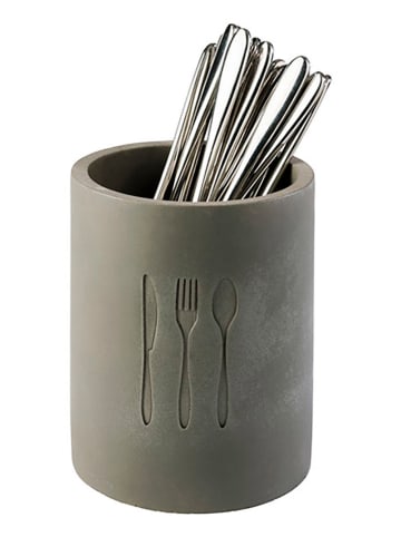 APS Besteckbehälter "Element" in Grau - (H)14 x Ø 11 cm