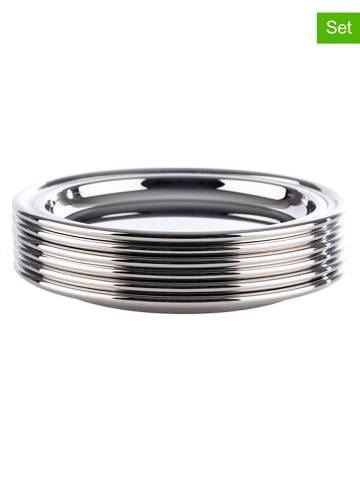 APS 6er-Set: Untersetzter in Silber - Ø 10 cm