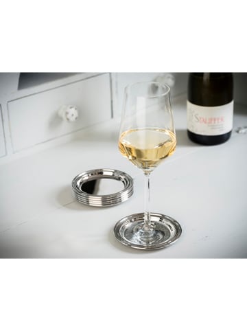 APS 6er-Set: Untersetzter in Silber - Ø 10 cm