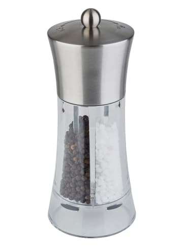 APS 2in-1 Salz- & Pfeffermühle in Silber - (H)19 x Ø 8 cm