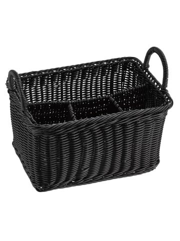 APS Besteckkorb "Economic" in Schwarz - (B)26 x (H)18 x (T)15 cm