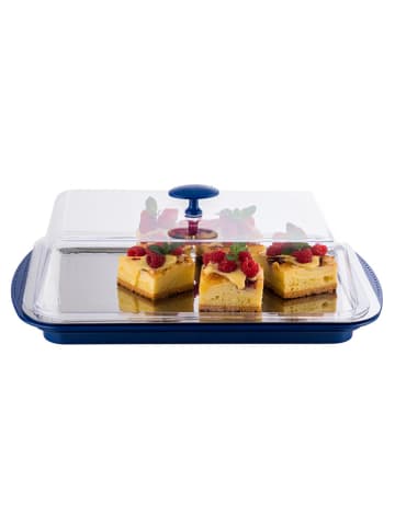 APS 5-delige isoleerdienbladset blauw/transparant - (H)43 x (H)29 x (D)14 cm