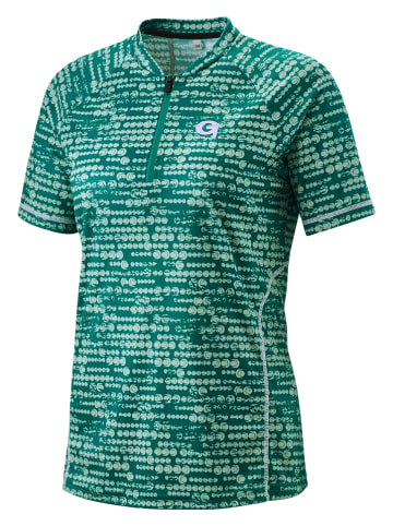 Gonso Koszulka kolarska "Boazzo" w kolorze zielonym