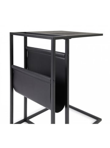 Lifa Living Bijzettafel "Manhattan" zwart - (B)45 x (H)63 x (D)35 cm