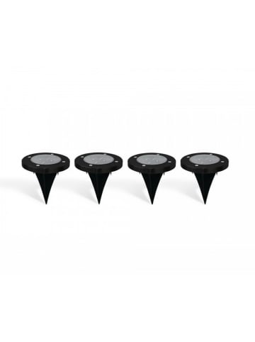 Lifa Living Lampy solarne (4 szt.) w kolorze czarnym - wys. 13,5 x Ø 11,6 cm