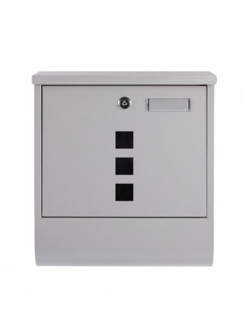 Lifa Living Skrzynka w kolorze srebrnym na listy - 30 x 34 x 9 cm