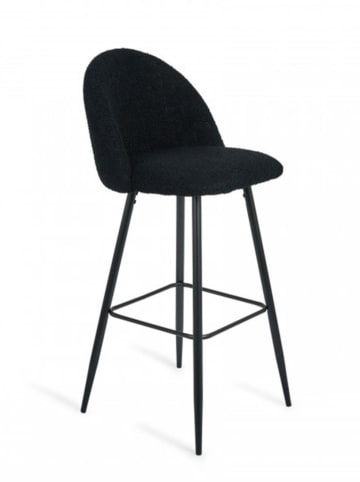 Lifa Living 2er-Set: Barstühle "Florence" in Schwarz - (B)47 x (H)104 x (T)48 cm