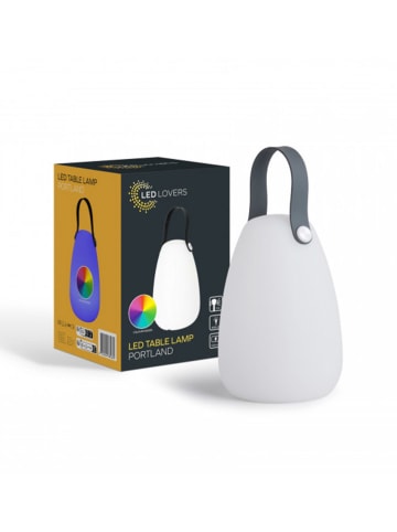 Lifa Living Lampa stołowa LED w kolorze białym - wys. 20 x Ø 14 cm