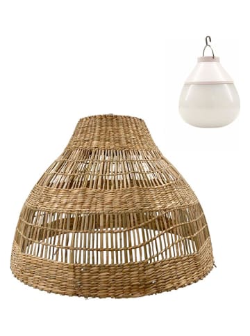 lumisky Lampa wisząca LED "Merida" w kolorze beżowym - wys. 34 x Ø 48 cm