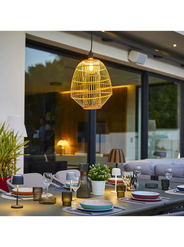 lumisky LED-Solarleuchte "Mykonos" in Natur - (H)35 x Ø 30 cm