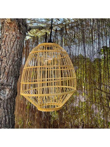 lumisky Ledsolarlamp "Mykonos" naturel - (H)35 x Ø 30 cm