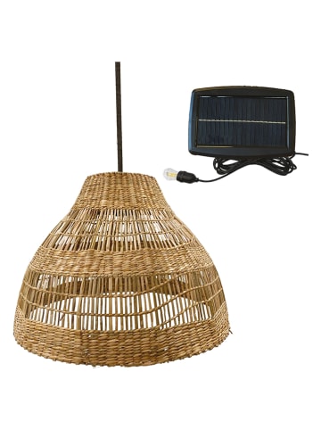 lumisky LED-Solarleuchte "Merida" in Natur - (H)34 x Ø 48 cm