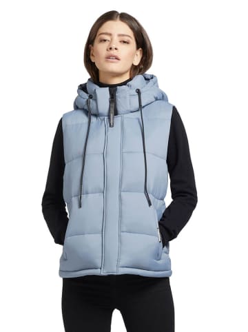 Khujo Doorgestikte bodywarmer "Eden Matt" lichtblauw