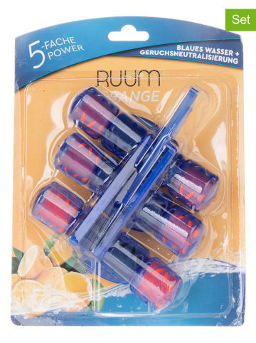 Ruum 6er-Set: WC-Steine "Orange", je 150 g