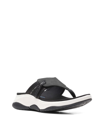 Clarks Leder-Zehentrenner "Wave 2.0" in Schwarz