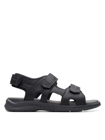 Clarks Leder-Sandalen "Walkford Walk" in Schwarz
